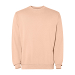 Unisex crew neck jumper, cotton, 250 g/m2, Roly Jaya coral colour