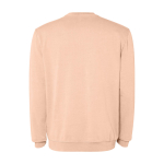 Unisex crew neck jumper, cotton, 250 g/m2, Roly Jaya coral colour