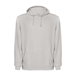 Unisex hoodie, washed finish, 250 g/m2, Roly Kenia grey colour