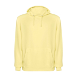 Unisex hoodie, washed finish, 250 g/m2, Roly Kenia yellow colour