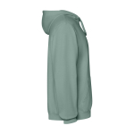 Unisex hoodie, washed finish, 250 g/m2, Roly Kenia dark green colour