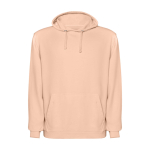 Unisex hoodie, washed finish, 250 g/m2, Roly Kenia coral colour