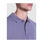 Unisex short sleeve polo, washed finish, 200 g/m2, Roly Cobain yellow colour