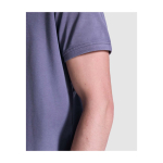 Unisex short sleeve polo, washed finish, 200 g/m2, Roly Cobain yellow colour