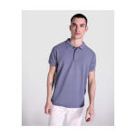 Unisex short sleeve polo, washed finish, 200 g/m2, Roly Cobain yellow colour