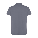 Unisex short sleeve polo, washed finish, 200 g/m2, Roly Cobain dark grey colour