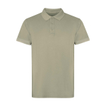 Unisex short sleeve polo, washed finish, 200 g/m2, Roly Cobain khaki colour