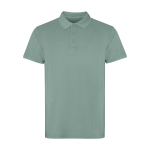 Unisex short sleeve polo, washed finish, 200 g/m2, Roly Cobain dark green colour