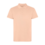 Unisex short sleeve polo, washed finish, 200 g/m2, Roly Cobain coral colour