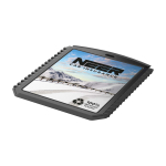 Rectangular ice scraper, recycled plastic black colour