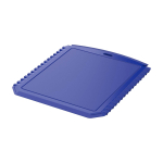 Rectangular ice scraper, recycled plastic blue colour
