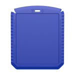 Rectangular ice scraper, recycled plastic blue colour