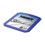 Rectangular ice scraper, recycled plastic blue colour