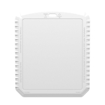 Rectangular ice scraper, recycled plastic white colour