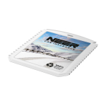 Rectangular ice scraper, recycled plastic white colour