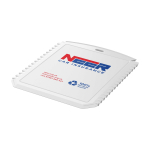 Rectangular ice scraper, recycled plastic white colour