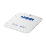 Rectangular ice scraper, recycled plastic white colour