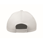 Kids cotton 5-panel cap 180 g/m² white colour sixth view