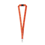 Polyester sublimation lanyard with safety breakaway white colour