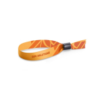 Polyester lanyard wristband made in the EU with safety closure various colours