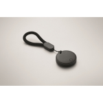 Smart locator with keyring compatible with Apple and Android black colour third photographic view