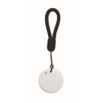 Smart locator with keyring compatible with Apple and Android white colour