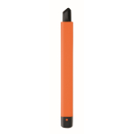 Retractable utility knife with plastic casing and carbon steel blade orange colour third view