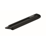 Retractable plastic utility knife with carbon steel blade and replacements black colour