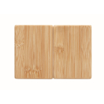 Bamboo salt and pepper shaker set with magnetic connection wood colour seventh view