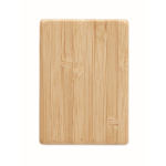 Bamboo salt and pepper shaker set with magnetic connection wood colour eighth view