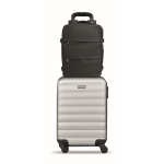 Expandable cabin backpack in RPET 600D polyester 15'' black colour eighth view