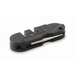 Pocket knife sharpener in plastic case black colour second view