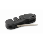 Pocket knife sharpener in plastic case black colour third view