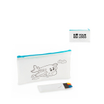 light blue colour view with print area