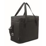 600D RPET cooler bag with insulating PEVA lining 18 L black colour second view