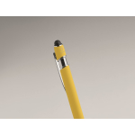Recycled aluminium pen with rubber finish blue ink fourth photographic view