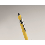 Recycled aluminium pen with rubber finish blue ink sixth photographic view