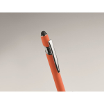 Recycled aluminium pen with rubber finish blue ink sixth photographic view