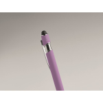 Recycled aluminium pen with rubber finish blue ink fourth photographic view