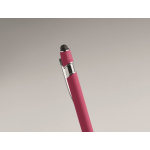 Recycled aluminium pen with rubber finish blue ink fourth photographic view