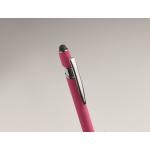 Recycled aluminium pen with rubber finish blue ink sixth photographic view
