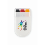 Body paint stick with different flags in case yellow colour main view