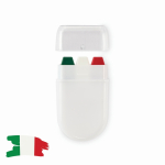 Body paint stick with different flags in case green colour second view