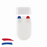Body paint stick with different flags in case royal blue colour second view