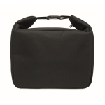 Cooler bag with temperature indicator and short handles 5L black colour fourth view