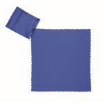 Color RPET cleaning cloth with hanging hook royal blue colour fifth view