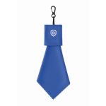 Color RPET cleaning cloth with hanging hook royal blue colour main view