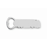 Zinc alloy truck-shaped bottle opener matt silver colour third view