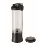 Portable rechargeable blender with spout lid 600 ml black colour
