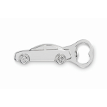 Zinc alloy car-shaped bottle opener matt silver colour second view